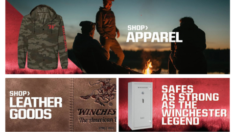 Official Winchester merchandise is now available through the Winchester Amazon Storefront including apparel, hunting and shooting sports accessories, home décor, and more. (Photo: Business Wire)
