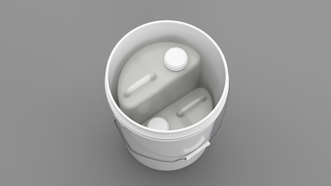 original Rust-Oleum's All-In-One Packaging system snugly packs both components together, streamlining management and shipping for distributors. (Photo: Business Wire)