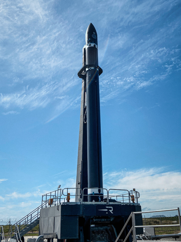 Rocket Lab's Electron launch vehicle on the pad at Launch Complex 1 in New Zealand ahead of the company's next mission this week, a dedicated launch for Japanese company iQPS. (Photo: Business Wire)