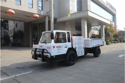 An explosion-proof electric mining vehicle equipped with HummingbirdEV's electric vehicle technology. (Photo: Business Wire)