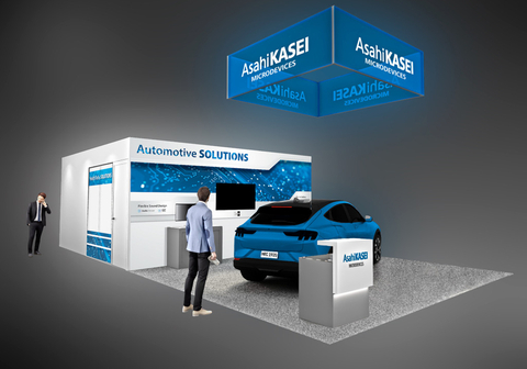 original Asahi Kasei Microdevices CES booth concept. (Graphic: Business Wire)
