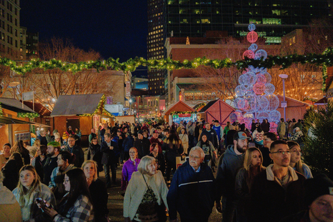 A large crowd walks through the Peoples Gas Holiday Market in downtown Pittsburgh during the 2023 holiday season. (Photo: Business Wire)