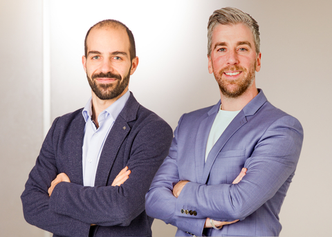 original LUMA Vision Co-Founders, CEO Fionn Lahart (right) and Chief Technology Officer Christoph Hennersperger (left).