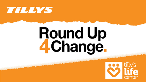 Tilly's, Inc. and Tilly's Life Center Partner On Round-Up-4-Change Campaign to Continue Helping Teens (Graphic: Business Wire)