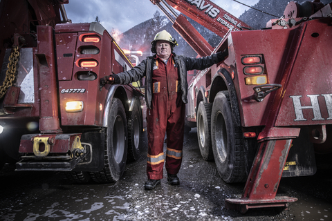 Jamie Davis, star of Great Pacific Media's Highway Thru Hell. The series will mark its 200th episode in the upcoming 13th season, currently in production. (Photo: Business Wire)