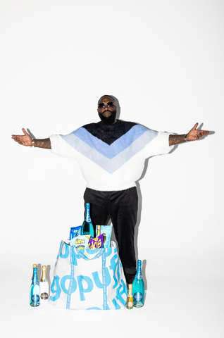 Gopuff and Rick Ross are coming together to make this New Year’s Eve more Boss than ever with the best value on bubbly, party supplies and more. (Photo: Business Wire)