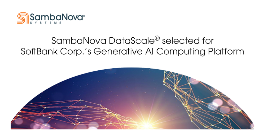 SambaNova Datascal Selected by Soft Corp. for Generative AI Computing Platform