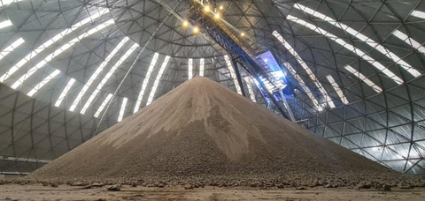 thumbnail Exhibit 4, MVDP, Covered Coarse Ore Stockpile Interior (Photo: Business Wire)