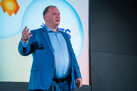 original Ben Vollmer, Resco's Strategic Advisor, speaking at resco.NEXT 2023 in Marbella. (Photo: Business Wire)