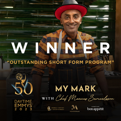 MONOGRAM™ “MY MARK” SERIES FEATURING CHEF MARCUS SAMUELSSON AWARDED EMMY FOR OUTSTANDING SHORT FORM PROGRAM. (Photo: GE Appliances, a Haier company)