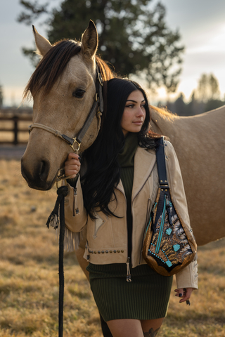 First sold at the Cowboy Channel Cowboy Christmas during the Wrangler National Finals Rodeo, the Fyra is the newest and most playful member of the Heritage Brand line-up, as a style that is strikingly different from designs that the brand has created in the past. (Photo: Business Wire)