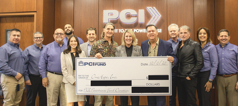 thumbnail Arturo and Susan Echarte (center), Co-Founders of Postal Center International (PCI), present a symbolic check to the President of OneHope, Inc. Rob Hoskins (fifth right), at PCI’s corporate headquarters in Weston, Florida, on Wednesday, December 6, 2023. Looking on (from left) are Henry Herrera, PCI’s Vice President of Major Accounts; Dennis R. Garcia, PCI’s Executive Vice President & CFO; Ismael Diaz, PCI’s President & CEO; Chris Diaz, Chief Operations Officer; Krista Yanos, Engagement Coordinator at OneHope, Inc.; Steve Saliba, OneHope, Inc.’s Senior Relationship Manager; Brian McGrath, PCI’s Chief Information Officer; Stephan Tchividjian, OneHope, Inc.’s board member; Francine Salomons, PCI’s Director of Human Resources; and, Tom Roberts, Senior VP of Client Experience at PCI. On that day, PCI—mail, print, fulfillment, signs, packaging, and marketing solutions provider—in keeping with its commitment to give back to the community, contributed to several South Florida-based children's welfare organizations from its PCI Powerhouse Fund. (Photo: Business Wire)
