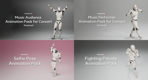 Spaceblock releases a new series of motion capture-based 3D animation packs on the Unreal Engine Marketplace (Graphic: Spaceblock)