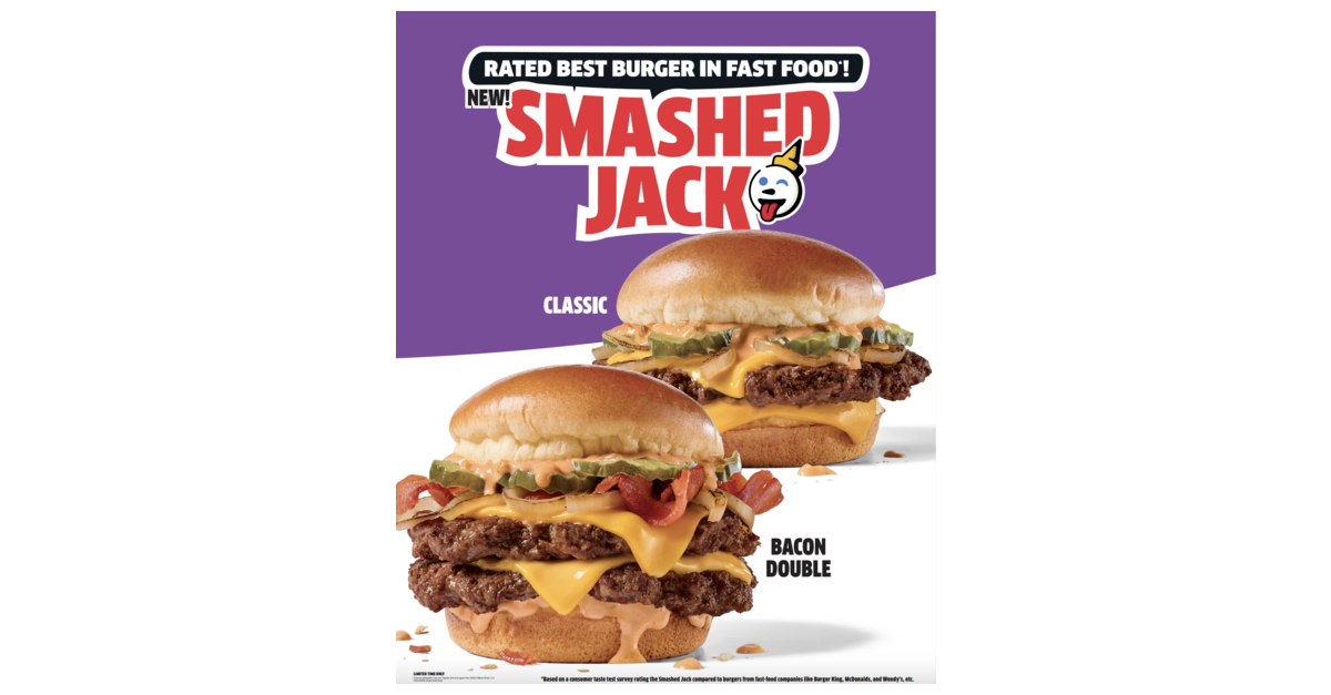 Jack In The Box Debuts New Smashed Jack And New Bacon Double Smashed Jack