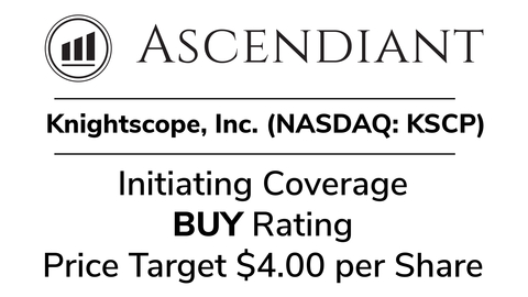 Ascendiant Capital Markets Maintains Buy Rating for Knightscope Raises Per Share Price Target to <money>$4.00</money> (Graphic: Business Wire)