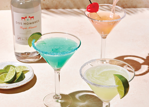 Applebee's first margaritas featuring the rich taste and subtle smoke flavor of mezcal from Dos Hombres include the Breaking Rock Rita, Passion Fruit Mezcal Rita, and the Classic Mezcal Rita. (Photo: Business Wire)