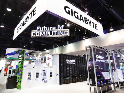 GIGABYTE's presentation at CES includes cutting-edge AI/HPC servers, servers for advanced data centers, green computing solutions, AIoT, and AI-powered flagship computers, embodying the booth theme "Future of COMPUTING". (Photo: Business Wire)
