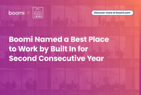 original Boomi Named a Best Place to Work by Built In for Second Consecutive Year (Graphic: Business Wire)