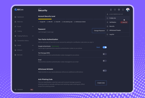 thumbnail Users can access the updated Profile area from the header of the page and explore a wide range of tools to adjust their accounts and view their security settings. (Graphic: Business Wire)
