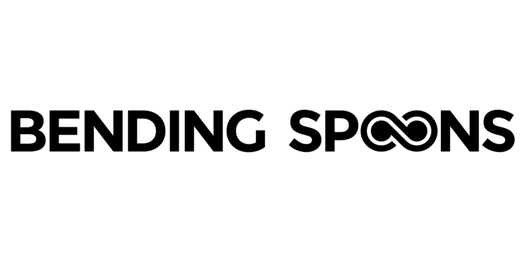 Bending Spoons logo, Main Wordmark, black