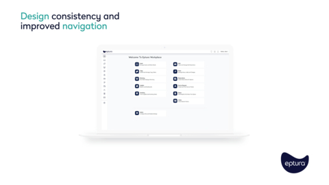 Navigational and design changes to menus and sub-menu display with updated icons and a new font improve readability and create a smoother transition and navigational route across the platform. (Graphic: Business Wire)