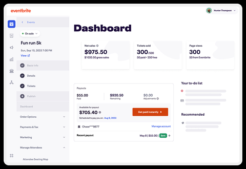 original Eventbrite's two new features, Instant Payouts and Tap to Pay, aim to provide event organizers with enhanced financial flexibility and operational efficiency. (Photo credit: Eventbrite)