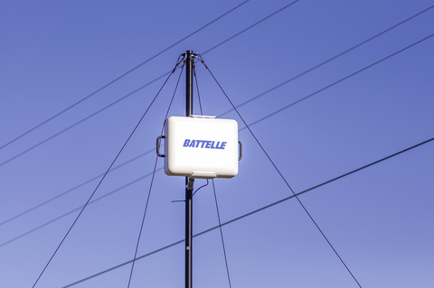 Battelle RavenStar™ antenna technology successfully demonstrated ultra-wideband capabilities at the Virginia Tech Applied Research Corporation's (VT-ARC) 5G/XG field test site near Blacksburg, Virginia. The first-ever broadband massive MIMO (multiple-input and multiple-output), digitally steered radio unit supports multiple protocols simultaneously from a single array, including 4G and 5G. The demonstration system, which was developed by Battelle following years of research and prototyping in the United States, is the first radio unit to be able to cover 600Mhz to 7Ghz with a single aperture. (Photo: Business Wire)