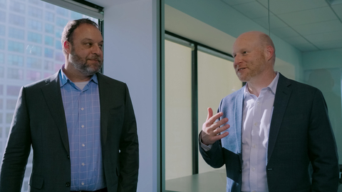 original Corvias CFO, David Screnar, and Vice President of Information Technology, Shane Kilgore reflect on the benefits of the SAP implementation. (Photo: Business Wire)