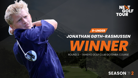original Jonathan Gøth-Rasmussen (-9) Outlasts Crowded Leaderboard to Win Round 3 of Next Golf Tour (Photo: Business Wire)