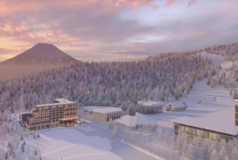 Rendering of hotel and its beautiful surrounding (Graphic: Business Wire)