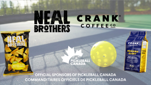 original Neal Brothers Brands through their masterbrand and Crank® Coffee Co. tag teamed with Pickleball Canada to bring the ultimate game day combo (Photo: Business Wire)