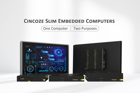 Cincoze Slim Embedded Computers—Demonstrating the Power of One Computer / Two Purposes (Photo: Business Wire)