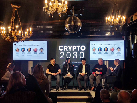 Davos, Switzerland - KuCoin, a top 5 global cryptocurrency exchange, proudly participated in the World Crypto Forum which has attracted a global audience keen on unraveling the future of the crypto ecosystem. Dorian Vincileoni, KuCoin’s Europe Business Development Lead, shared his insights in the panel "The Future of Centralised Exchanges" along with other industry experts including Rachel Cheung from Bitget, Jirayut Srupsrisopa from Bitkub Capital Group Holdings and Carlos Salinas from MoraBanc. (Photo: Business Wire)