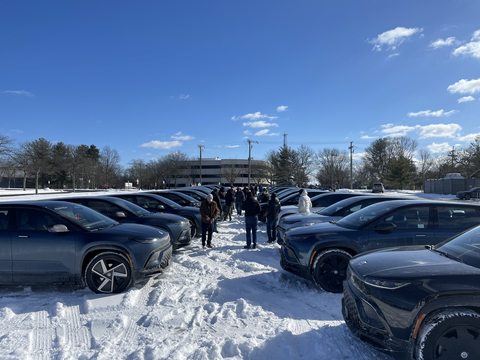 Meetup participants also braved the cold in Trenton, NJ. Photo credit: Fisker