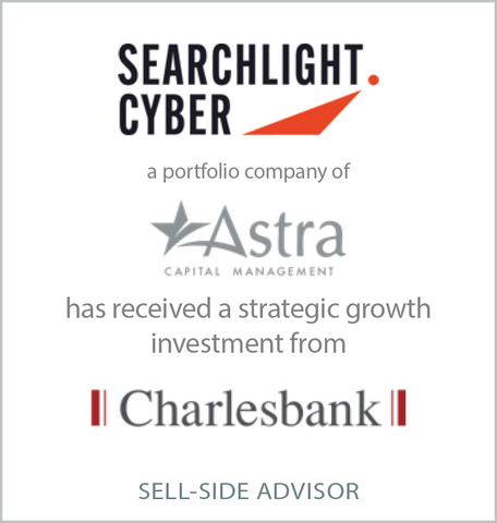 D.A. Davidson & Co. announced today that it has served as exclusive financial and strategic advisor to Searchlight Cyber, a U.K.-based dark web intelligence company on its strategic growth investment from Charlesbank Capital Partners, a middle-market private investment firm based in Boston and New York. (Graphic: Business Wire)