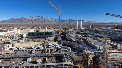 A drone photo shows Intel's new Fab 9 in Rio Rancho, New Mexico, in January 2024. Fab 9 is part of Intel's previously announced <money>$3.5 billion</money> investment to equip its New Mexico operations for the manufacturing of advanced semiconductor packaging technologies. (Credit: Intel Corporation)