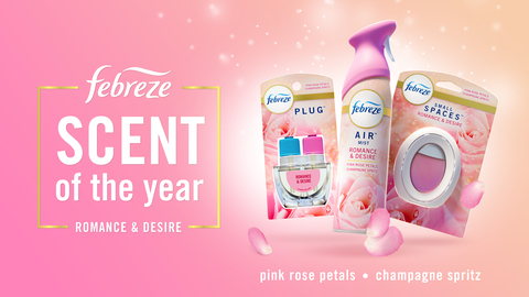 Febreze Releases Third Annual Scent of the Year, Romance & Desire: A Scent Created to Inspire Connection and Passion in 2024. (Graphic: Business Wire)
