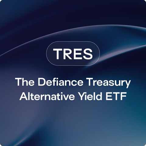 Defiance Expands ETF Option-Income Offerings with the Treasury Alternative Yield ETF (TRES) (Graphic: Business Wire)