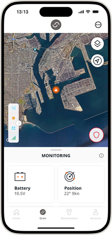 Siren Connected Boat combines real-time vessel security, multiple and flexible boat monitoring and tracking functions, and convenience features including remote digital switching. Through the mobile app, customers have access to and the ability to control all of these features from their smartphones or smart watches. (Graphic: Business Wire)