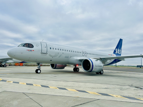 Airbus A320neo Leased by Aviation Capital Group to Scandinavian Airlines (“SAS”). (Photo: Business Wire)