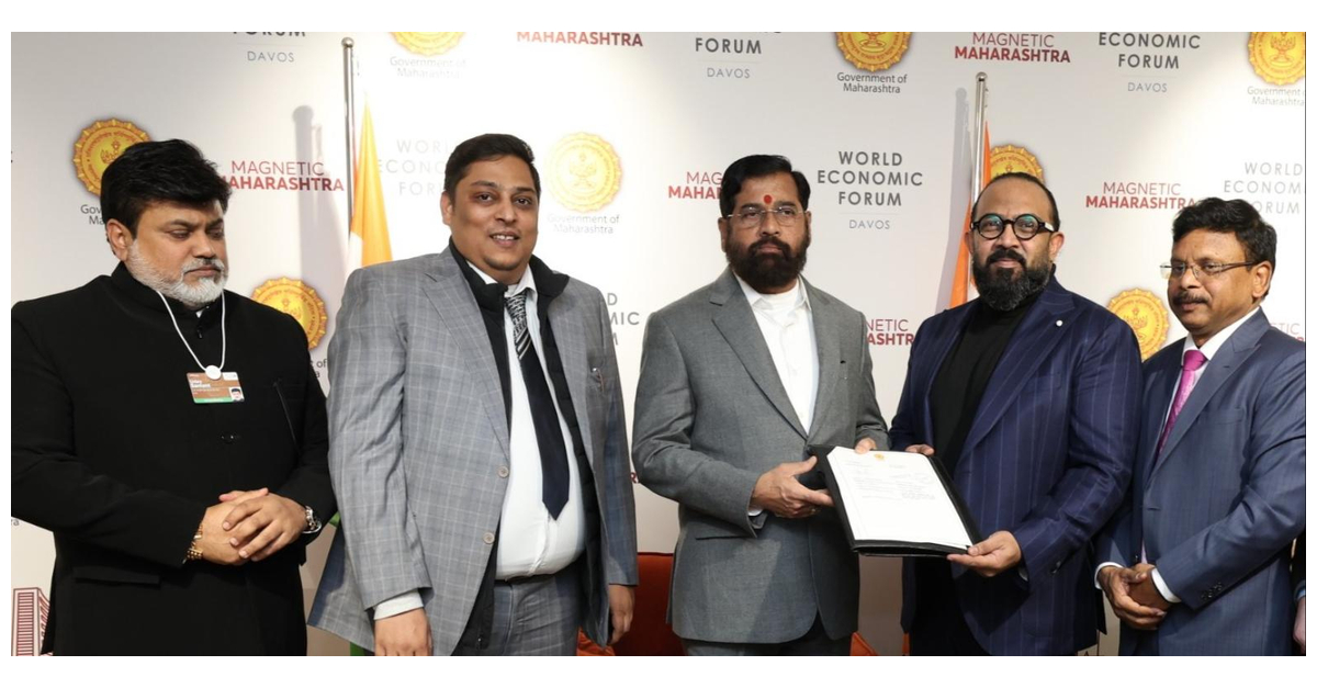 Chief Minister of Maharashtra%2C Mr. Eknath Shinde and Group CEO of Aria Holding%2C Mr. Suraj Thampi%2C along with the Minister of Industries%2C Maharashtra%2C M