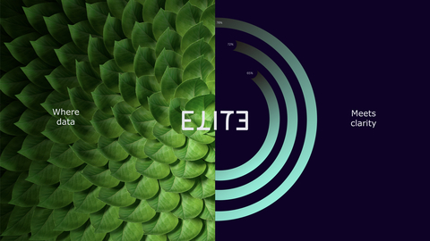 The new Elite brand comes to life visually through the use of a new distinctive deep purple color and vibrant, impactful photography and imagery. (Photo: Business Wire)