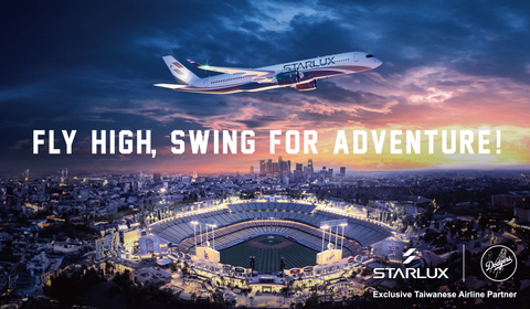 Proud Partner and Exclusive Taiwanese Airline Partner STARLUX Airlines Continues to Fly High with Los Angeles Dodgers for Three More Years (Graphic: Business Wire)