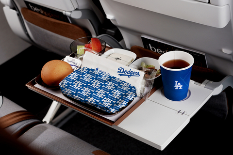 thumbnail With the renewed STARLUX-Dodgers partnership, Dodgers fans can enjoy themed meals on flights. (Photo: Business Wire)