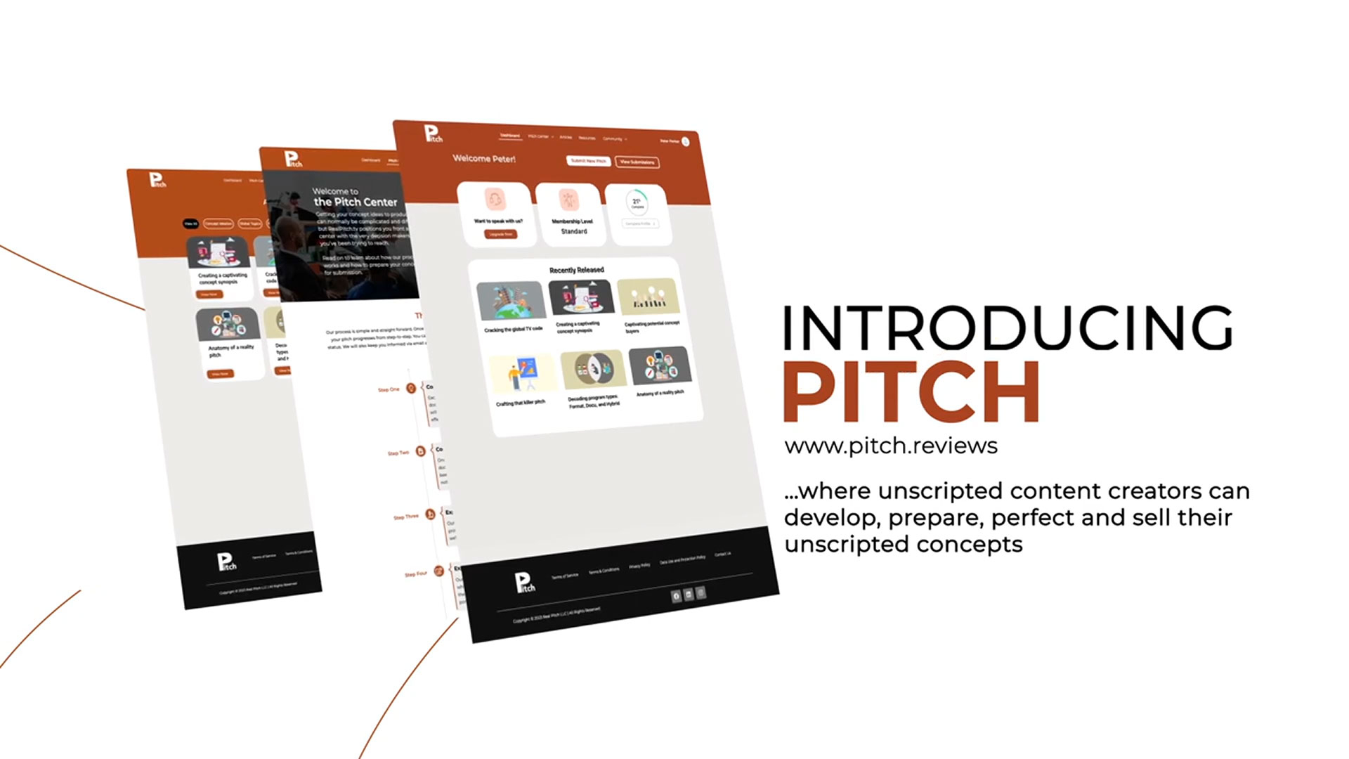 Introducing PITCH, where unscripted content creators develop, prepare, perfect and sell their unscripted concepts.