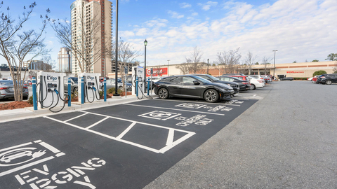 An EVgo fast charging station in Atlanta, GA. (Photo: Business Wire)