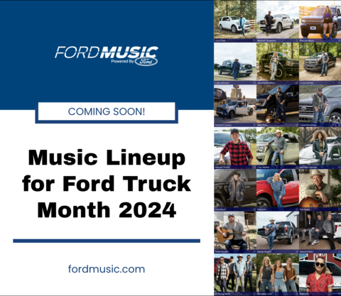 Starting in February, Music Audience Exchange (MAX) will begin announcing the much anticipated artist lineup for Ford Truck Month 2024. (Graphic: Business Wire)
