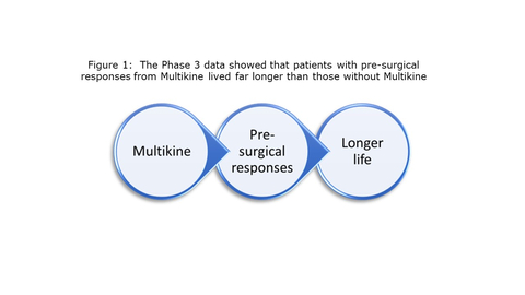 Figure 1: The Phase 3 data showed that patients with pre-surgical responses from Multikine lived far longer than those without Multikine (Photo: Business Wire)