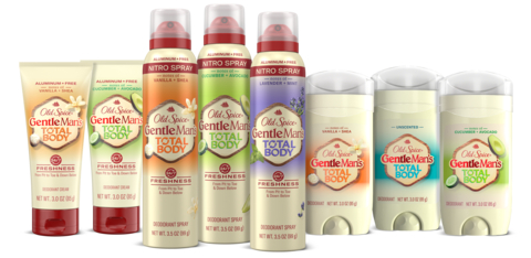 Old Spice unveils new Total Body Deodorant for 24/7 freshness from pits to toes and down below. Dermatologist-tested and gentle enough to use all over. (Photo: Business Wire)