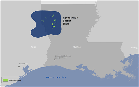 Tellurian natural gas assets 2024 (Graphic: Business Wire)